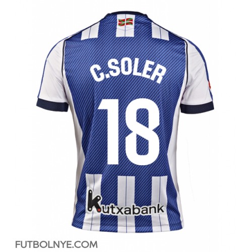 Camiseta Real Sociedad Carlos Soler #18 Primera Equipación 2025-26 manga corta